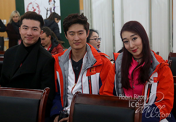 Hong Chen & Yan Zhao (CHN) with coach Xun Zheng