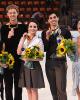 Chock & Bates (USA - silver), Cappellini & Lanotte (ITA - gold), and Gilles & Poirier (CAN - bronze)