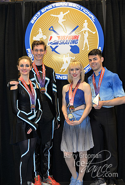 Senior dance medalists