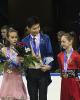 Katarina Wolfkostin & Howard Zhao (gold) and Paulina Brykalova & Daniel Brykalov (bronze)