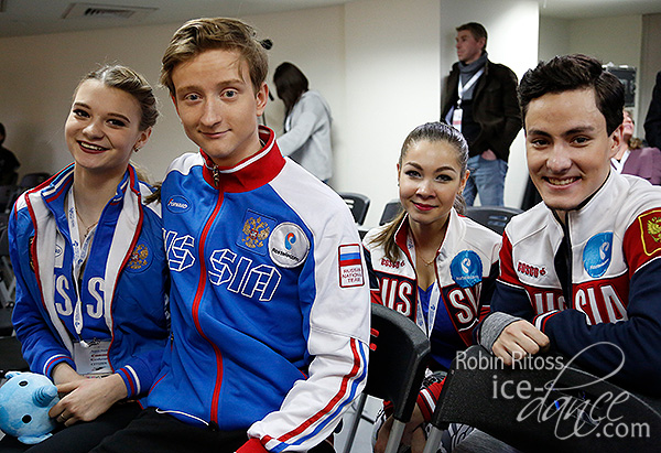 Anastasia Skoptcova & Kirill Aleshin (RUS) with Anastasia Shpilevaya & Grigory Smirnov (RUS)