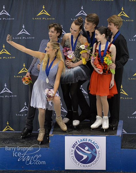 Junior Free Dance Podium