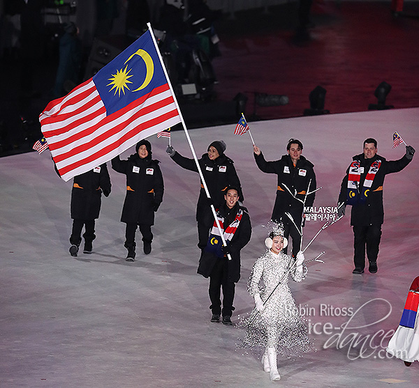 Julian Yee caries the flag for Malaysia