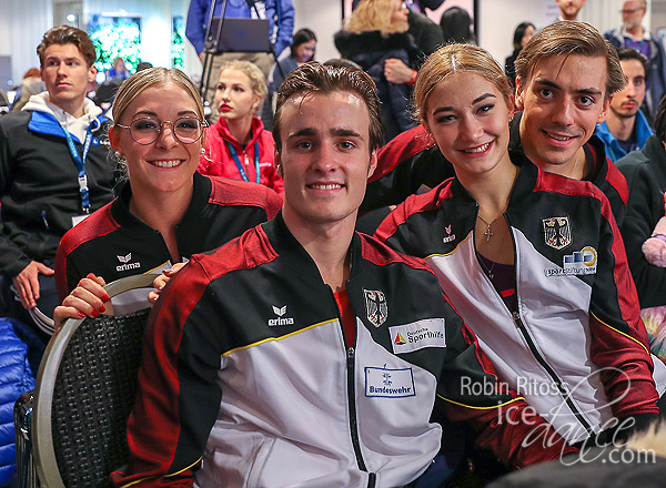 Team Germany's Koch & Nüchtern and Müller & Dieck