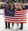 Team USA's Hawayek & Baker (gold) and Parsons & Parsons (bronze)