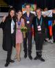 Sofia Shevchenko & Igor Eremenko (RUS) with their coaches