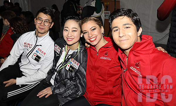 Rikako Fukase & Eichu Cho (JPN) and Marjorie Lajoie & Zachary Lagha (CAN)