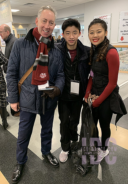 Xinyu Chen & Jack Liu w/coach Ron Kravette 