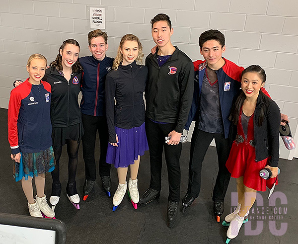 Junior ice dancers